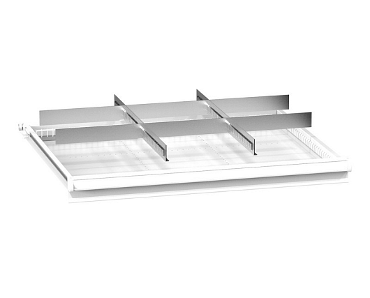 Set of metallic drawer partitions ZK (45x36D) 453621