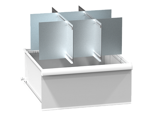 Set of metallic drawer partitions ZB (36x36D) 363625