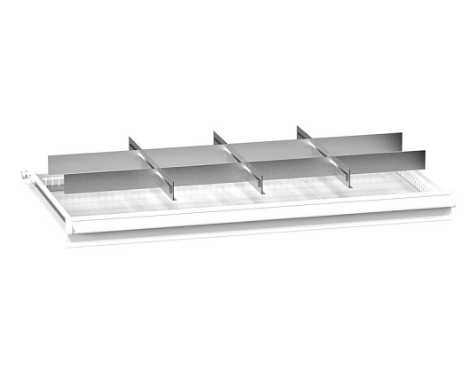 Set of metallic drawer partitions ZC (54x27D) 542735