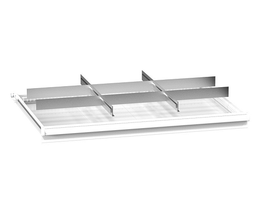 Set of metallic drawer partitions ZG (54x36D) 543625