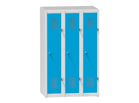 Three-door locker with base XS73-12