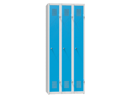 Three-door locker with base XS73-18
