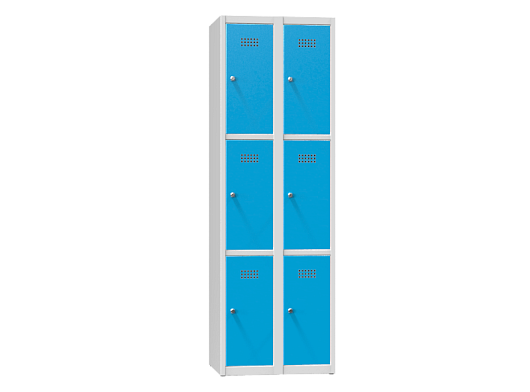 Triple-tier box locker with 6 doors XS66-18