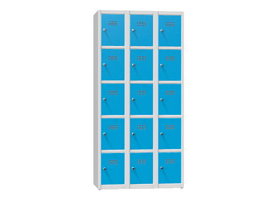 Five-tier box locker with 15 doors XS95-18