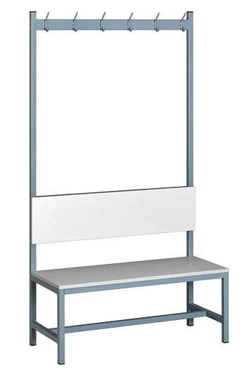 Locker benches with backrest and hangers LV1504