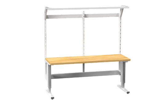 Electrically adjustable ERGO workbench with extension 20ERGO14N