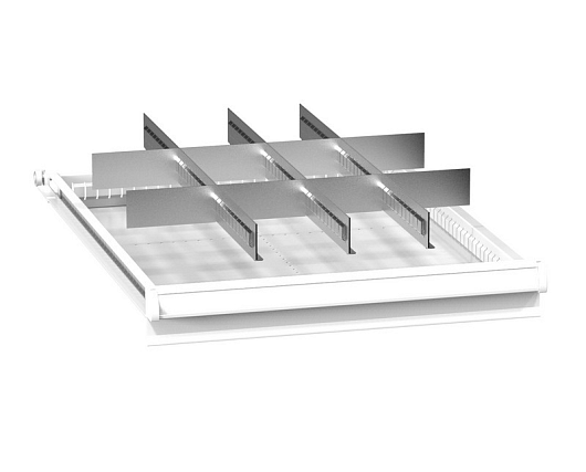 Set of metallic drawer partitions ZE (27x36D) 273632